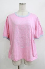 画像1: Candy Stripper / GOOD TIME RINGER TEE  PINK×LIGHT BLUE H-26-05-23-042-PU-TO-KB-ZH (1)
