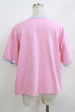 画像2: Candy Stripper / GOOD TIME RINGER TEE  PINK×LIGHT BLUE H-26-05-23-042-PU-TO-KB-ZH (2)