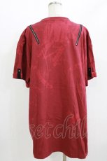 画像2: Desoro Works / Shoulder zip T-Shirt(Half) Tシャツ  レッド H-26-05-23-046-GO-TO-KB-ZH (2)
