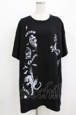 画像1: Candy Stripper / ANARCHYプリントTee  黒 H-26-05-23-047-PU-TO-KB-ZH (1)