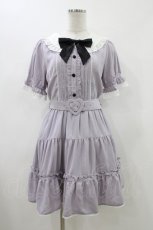 画像1: LIZ LISA / ティアードハートベルトワンピース 0 ラベンダー H-26-05-23-1038-LO-OP-NS-ZH (1)