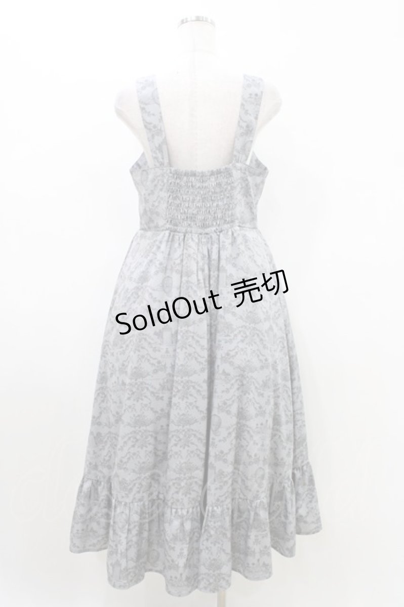 画像2: m petit by misako / MSKトワルドジュイジャンパースカート LL グレー H-26-05-23-1045-LO-SK-NS-ZH (2)