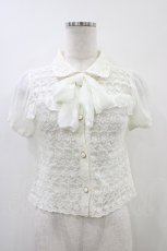 画像1: LIZ LISA / シフォンリボンブラウス 0 白 H-26-05-23-1062-LO-BL-NS-ZH (1)