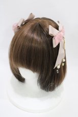 画像1: LIZ LISA / ハートチャームリボンクリップセット  ピンク H-26-05-23-1009-LO-AC-NS-ZH (1)