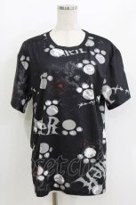 画像1: NieR Clothing / プリント半袖CUTSEW F 黒 H-26-05-23-050-PU-TO-AK-ZH (1)