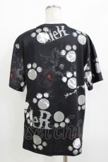 画像2: NieR Clothing / プリント半袖CUTSEW F 黒 H-26-05-23-050-PU-TO-AK-ZH (2)