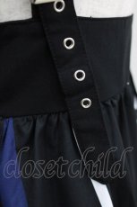 画像4: NieR Clothing / チェックサス付スカート F 黒 H-26-05-23-005-PU-SK-AK-ZH (4)