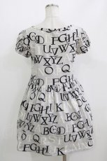 画像3: Jane Marple / アルファベットロゴミニワンピース  シルバーグレイ H-26-05-23-009-JM-OP-KB-ZH (3)