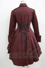 画像3: ATELIER BOZ / ゼノディーンワンピースジャケット  ボルドー×ブラック H-26-05-23-002-EL-OP-KB-ZH (3)