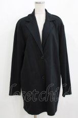 画像1: NieR Clothing / バックプリントロングカットジャケット F 黒 H-26-05-23-019-PU-JA-AK-ZH (1)