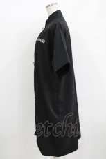 画像2: NieR Clothing / チャイナボタン半袖ワンピース F 黒 H-26-05-23-020-PU-OP-AK-ZH (2)