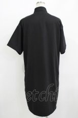 画像3: NieR Clothing / チャイナボタン半袖ワンピース F 黒 H-26-05-23-020-PU-OP-AK-ZH (3)