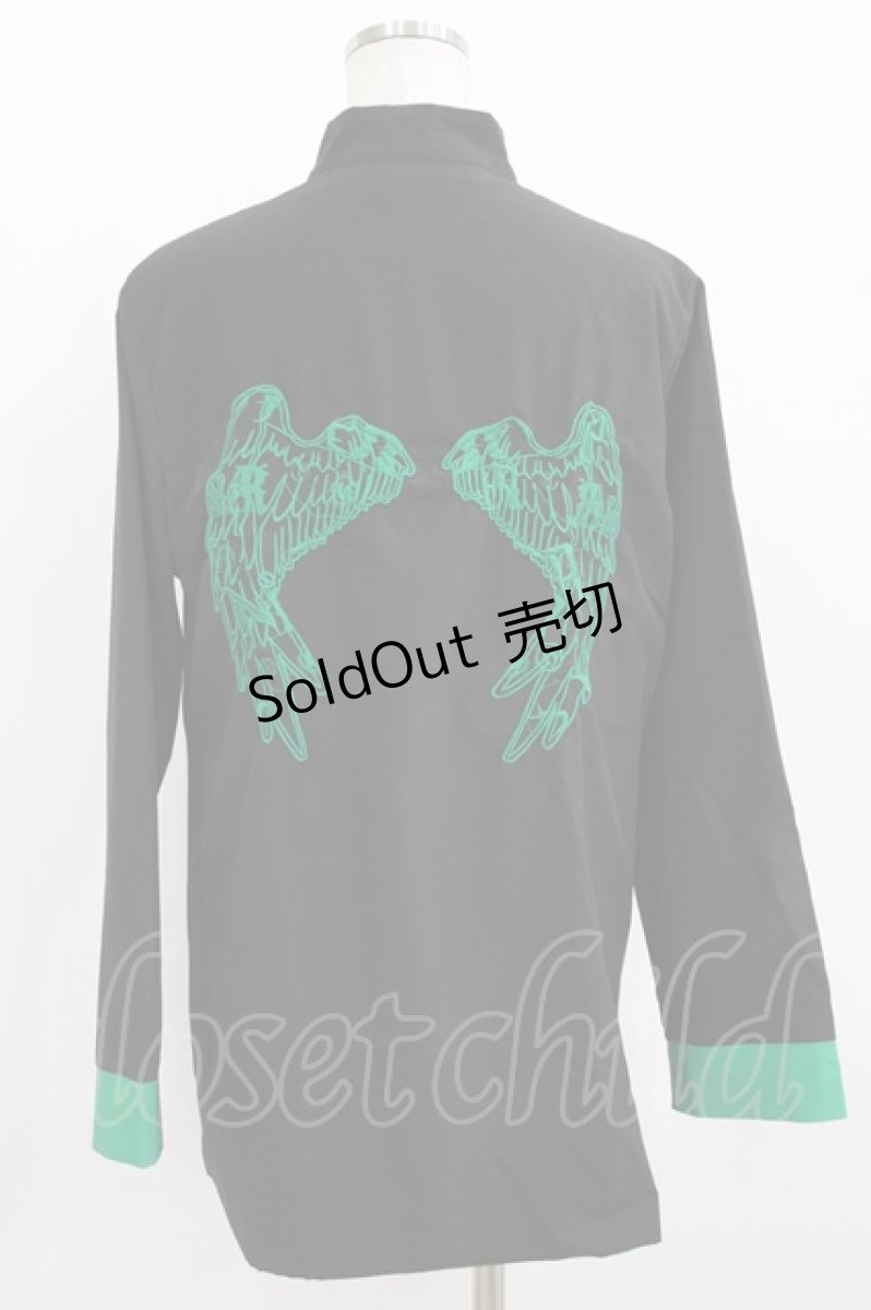 画像3: NieR Clothing / バック刺繍チャイナシャツ F 黒 H-26-05-23-022-PU-TO-AK-ZH (3)