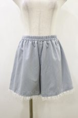 画像4: Secret Honey / レース袖ラッフル半袖セットアップ M サックス H-26-05-24-037-CA-OP-NS-ZH (4)