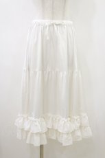 画像1: axes femme kawaii / ミディフリルペチスカート M 白 H-26-05-24-041-AX-SK-NS-ZH (1)