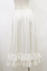 画像2: axes femme kawaii / ミディフリルペチスカート M 白 H-26-05-24-041-AX-SK-NS-ZH (2)