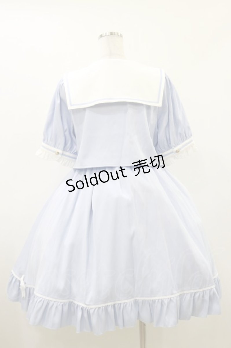 画像2: Amavel / Fancy Heartセットアップセーラーワンピース Free サックス H-26-05-24-051-CA-OP-NS-ZH (2)
