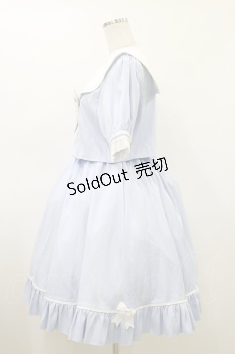 画像3: Amavel / Fancy Heartセットアップセーラーワンピース Free サックス H-26-05-24-051-CA-OP-NS-ZH (3)