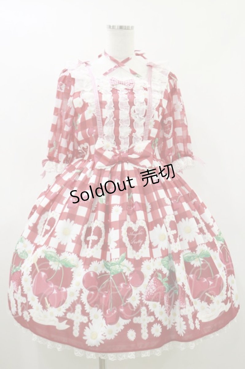 画像1: Angelic Pretty / チェリーマルグリットワンピース Free レッド H-26-05-24-052-AP-OP-NS-ZH (1)