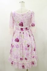 画像2: JESUS DIAMANTE / マリーワンピース 38 ヒョウ薔薇ピンク H-26-05-24-062-JE-TO-NS-ZH (2)