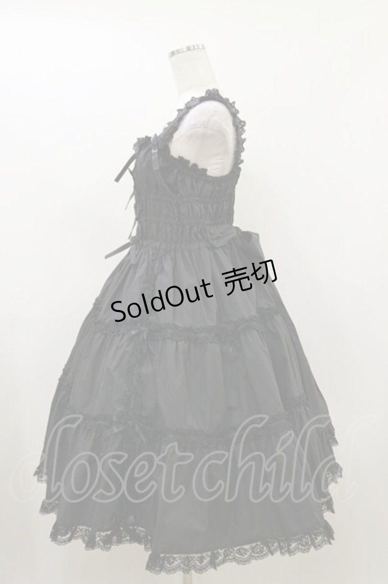 画像3: metamorphose / シャーリングティアードジャンパースカート サイズ1 ブラック H-26-05-24-081-ME-OP-NS-ZH (3)