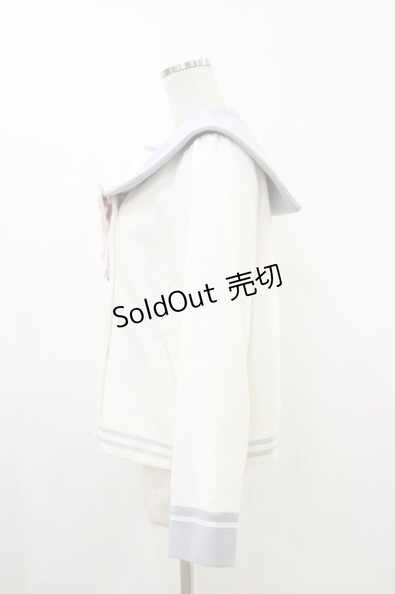画像3: Amavel / Fantasy School セーラーショートコート Free オフ/サックス/ピンク H-26-05-24-019-CA-CO-NS-ZH (3)