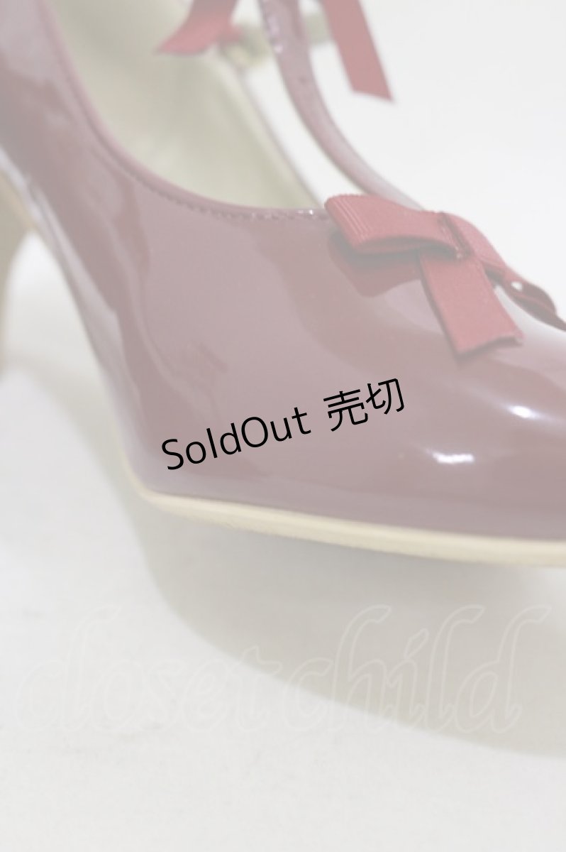 画像4: an another angelus / Tストラップリボンパンプス L レッド H-26-05-24-002-CA-SH-NS-ZH (4)