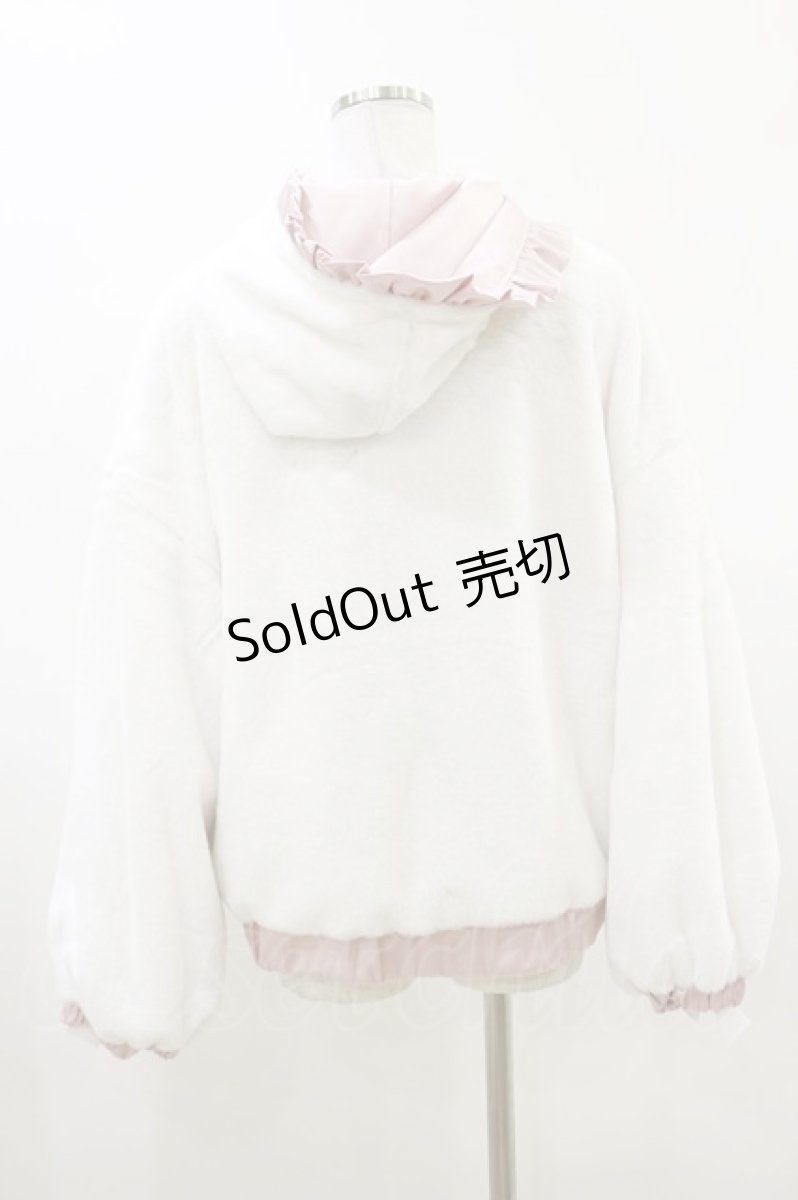 画像2: DearMyLove / リバーシブルリボンブルゾン M~L ピンク/白 H-26-05-24-030-GO-JA-NS-ZH (2)