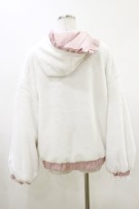 画像2: DearMyLove / リバーシブルリボンブルゾン M~L ピンク/白 H-26-05-24-030-GO-JA-NS-ZH (2)