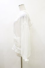 画像3: Secret Honey / ボリュームフリルシフォンパーカー M 白 H-26-05-24-031-CA-TO-NS-ZH (3)