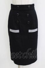 画像1: MILK / Sailorタイトスカート  ブラック H-26-05-25-027-ML-SK-KB-ZH (1)