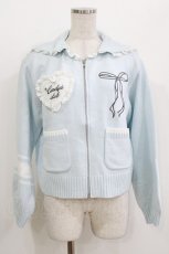 画像1: Candy Stripper / CANDY CLUB SAILOR KNIT BLOUSON  ライトブルー H-26-05-25-029-PU-JA-KB-ZH (1)