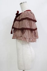 画像2: Jane Marple / ウィンターラビットのケープ  ボルドー H-26-05-25-033-JM-JA-KB-ZH (2)