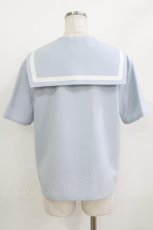 画像2: MILK / Sailorブラウス  サックス×ワインリボン H-26-05-25-035-ML-BL-KB-ZH (2)