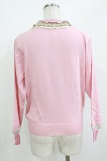 画像2: Jane Marple / スプリングニットナポレオンカーディガン  pink×champagne gold H-26-05-25-036-JM-TO-KB-ZH (2)
