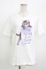 画像1: MILK / THE Little CAT SHOP Tee  ホワイト H-26-05-25-039-ML-TO-KB-ZH (1)