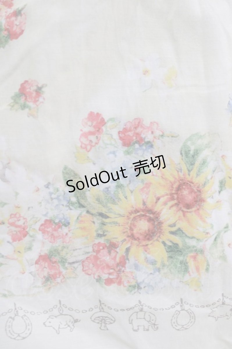 画像4: Jane Marple Dans Le Salon / Sunflowers apron dress  アイボリー H-26-05-25-005-JM-OP-KB-ZH (4)