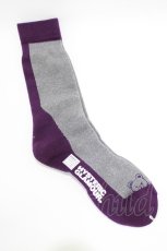 画像1: HYSTERIC GLAMOUR / ソックス  パープル×グレー H-26-05-25-054-PU-ZA-KB-ZH (1)