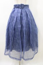 画像1: an another angelus / シアーギンガムチェックタックスカート Free BLUE×WH H-26-05-25-1035-CA-SK-NS-ZH (1)