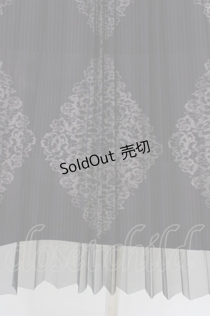 画像3: an another angelus / タイル柄チュールプリーツスカート Free CHARCOAL H-26-05-25-1037-CA-SK-NS-ZH (3)