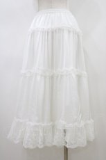 画像2: m petit by misako / MSKサテンキリカエペチSK L 白 H-26-05-25-1039-LO-SK-NS-ZH (2)