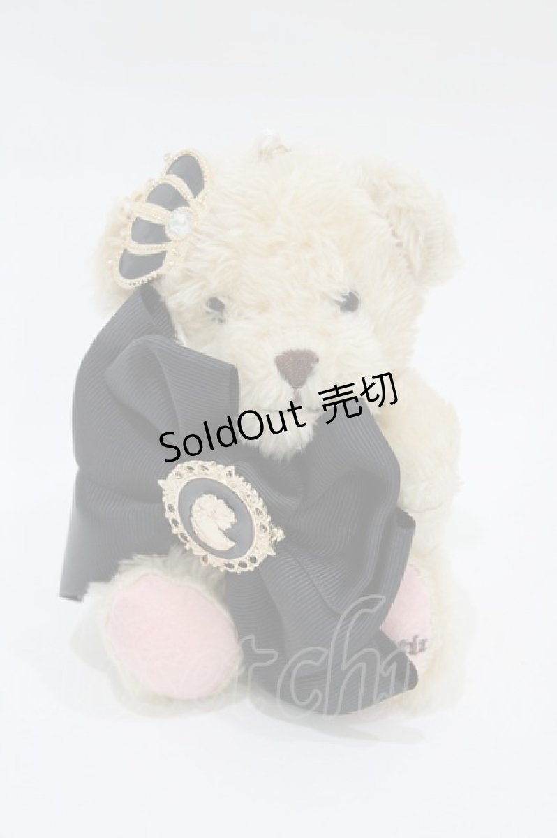 画像1: m petit by misako / くまちゃんバッグチャーム  ベージュ/ブラック H-26-05-25-1006-LO-ZA-NS-ZH (1)