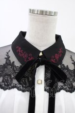 画像3: axes femme POETIQUE / ディズニー ヴィランズ/ブラウス M 白/ブラック H-26-05-25-1046-AX-BL-NS-ZH (3)