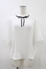 画像1: Ank Rouge / シフォンリボンブラウス M 白 H-26-05-25-1050-CA-BL-NS-ZH (1)