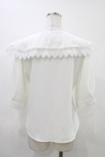 画像2: an another angelus / ダブル釦レース使いビッグカラーブラウス Free OFFWHITE H-26-05-25-1054-CA-BL-NS-ZH (2)
