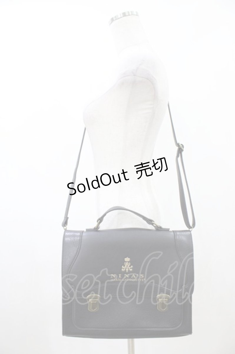 画像1: m petit by misako / NINA'S/3WAYバッグ  ブラック H-26-05-25-1012-LO-BG-NS-ZH (1)