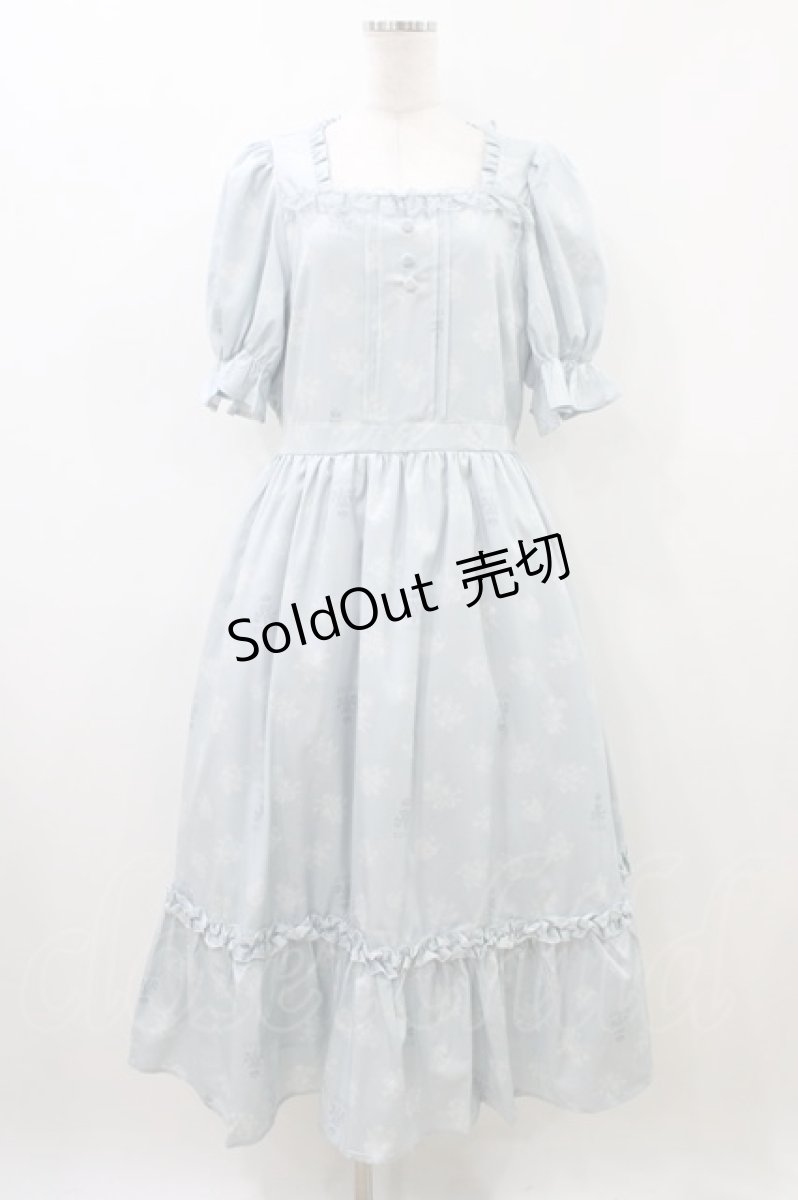 画像1: m petit by misako / MSKハナガラスクエアNOP LL サックス H-26-05-25-1020-LO-OP-NS-ZH (1)