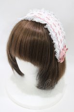 画像1: m petit by misako / AM*レースHD  ピンク H-26-05-25-1003-LO-AC-NS-ZH (1)