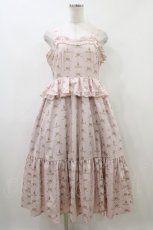 画像1: m petit by misako / NINA'S/ペプラムジャンパースカート L ピンク H-26-05-25-1025-LO-OP-NS-ZH (1)