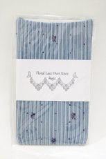 画像1: Sheglit / Floral Lace Over Knee  ネイビーブルー H-26-05-25-057-EL-ZA-KB-ZH (1)